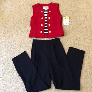 2-piece nautical pant suit